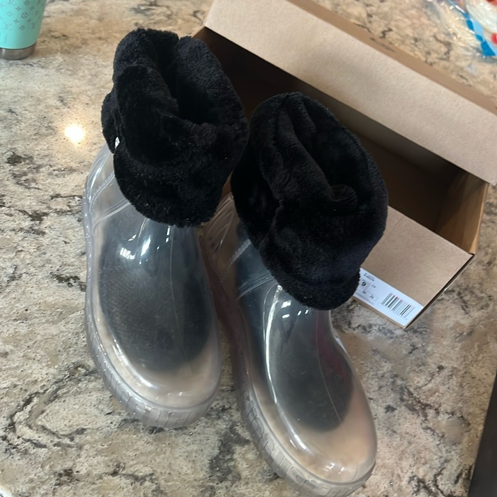 UGG Clear Rain Boots removable lining sock - Drizlita